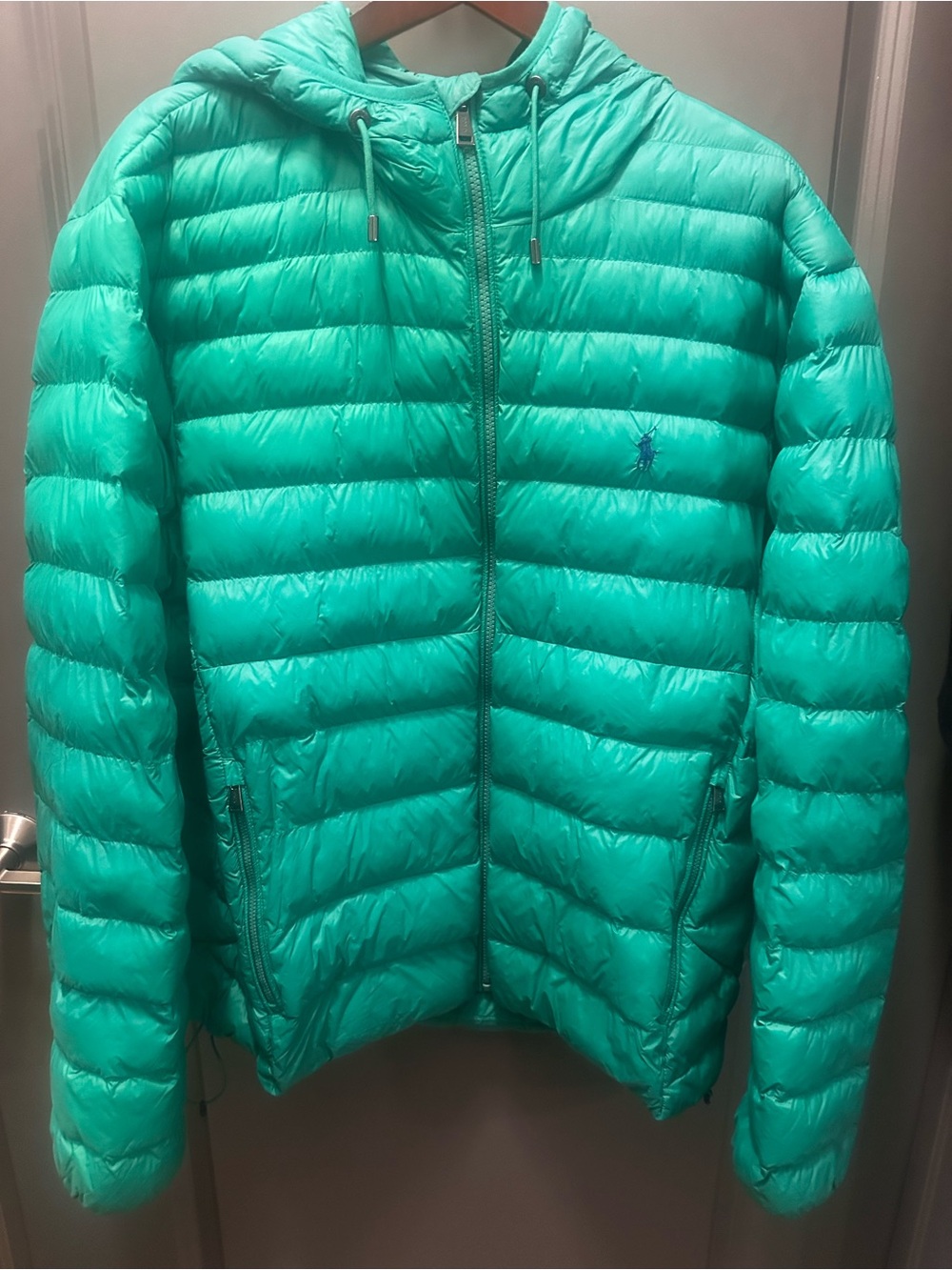 Ralph Lauren Green Quilted Jacket with Hood